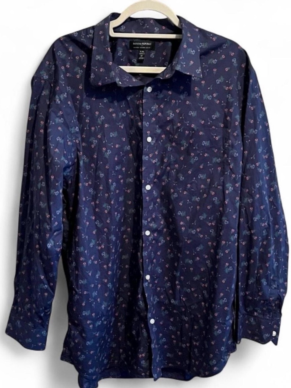 Banana Republic Men’s Non-Iron Tailored Slim Fit 100% Cotton Button Down (XXL)